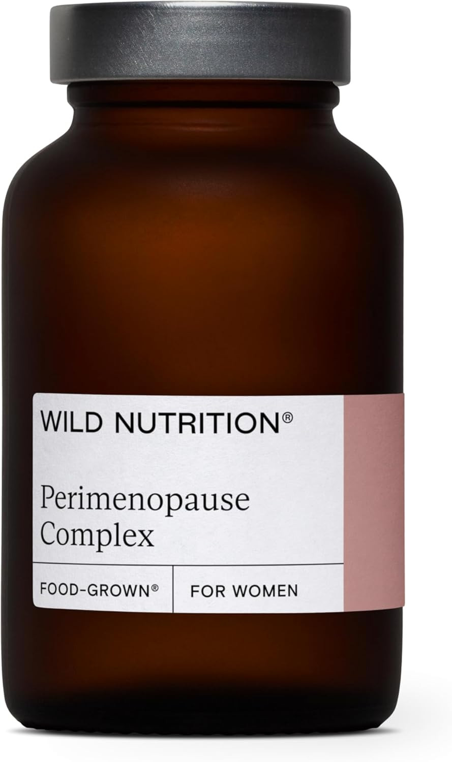 WILD NUTRITION Food-Grown® Perimenopause Complex | Perimenopause Supplements to Support Hormone Balance for Women | Shatavari & Saffron Supplement to Support Mind, Body and Mood | 60 Capsules