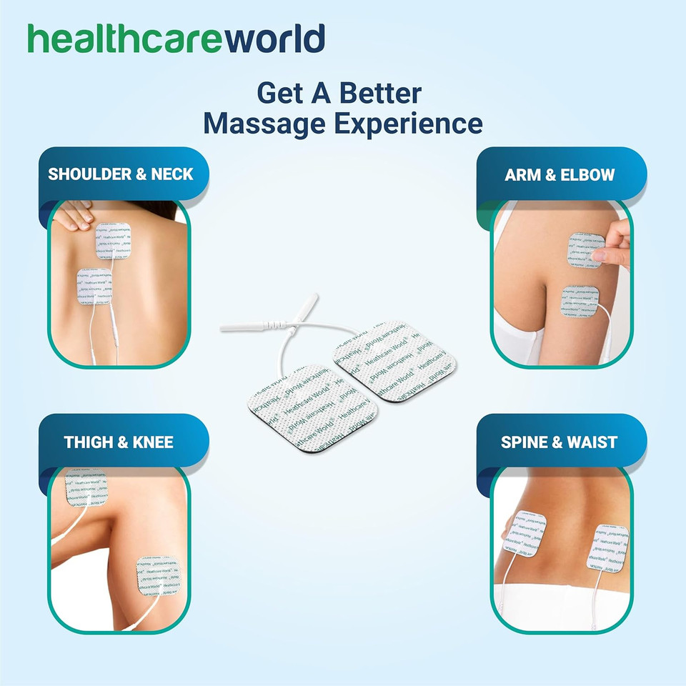 Tens Electrode Pads 4x4cm Square (8 pcs) Small Targeted Pain Relief Electrodes for TPN, Tenscare, Neurotrac, Flexi Machines Good for Knee, Hip, Back, Leg, Muscle and Joint Pain Relief Tens Electrode Pads 4x4cm Square (8 pcs) Small Targeted Pain Relief Electrodes for TPN, Tenscare, Neurotrac, Flexi Machines Good for Knee, Hip, Back, Leg, Muscle and Joint Pain Relief