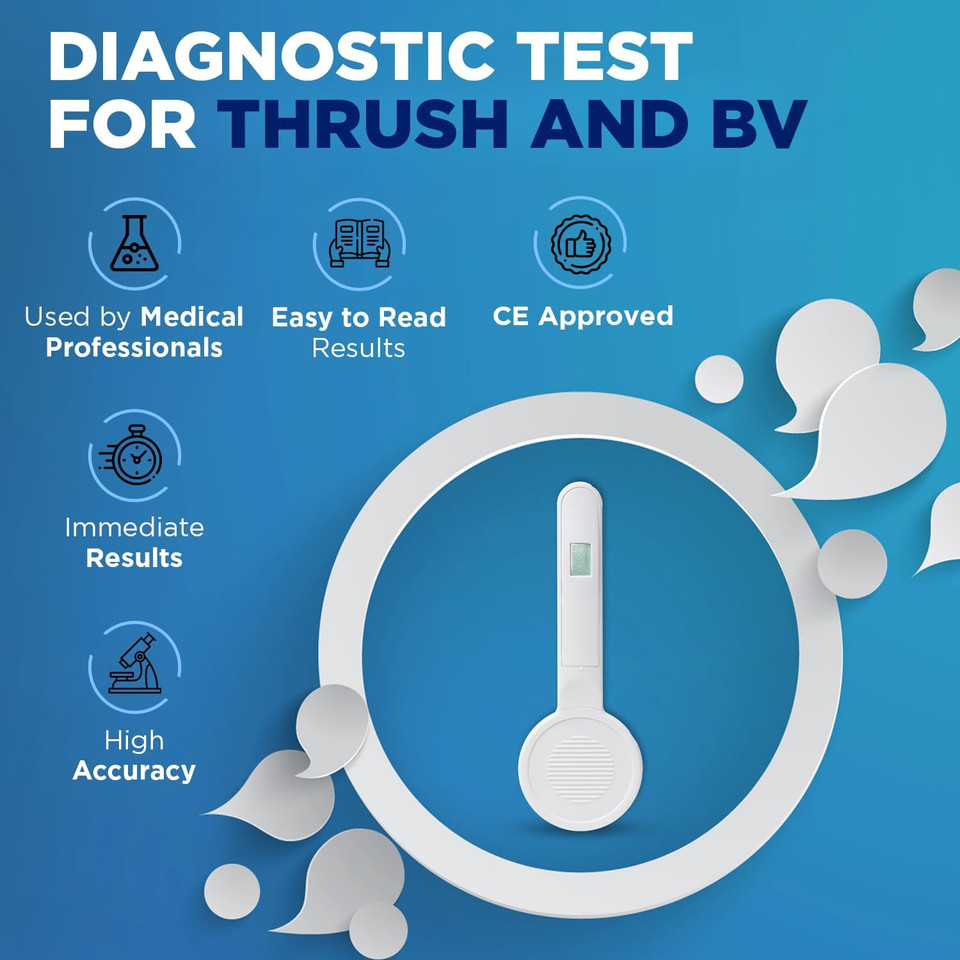 One Step Thrush & Bacterial Vaginosis (BV) pH Rapid Test Device 3 Kits Self Testing