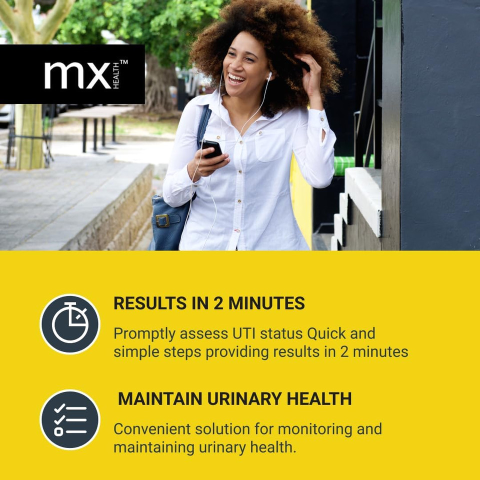 MX Health Urinary Tract Infection Rapid Test - 3 Tests, White