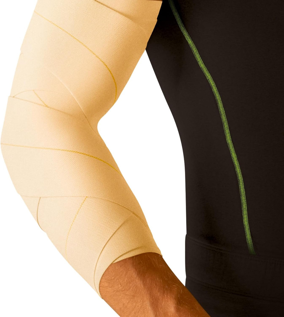 Tensoplast by Actimove Sports Edition EAB Tape for Firm Compression, with Medium Support for Joints, 10 cm x 4.5 m, Cream, 1 Roll