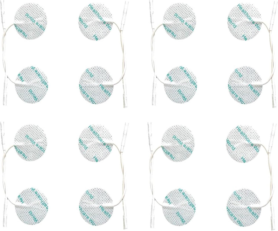 Tens Electrode Pads (16pcs) Round Self-Adhesive Electrodes Targeted Pain Relief Compatible with Neurotrac, Flexi tens Devices Tens Electrode Pads (16pcs) Round Self-Adhesive Electrodes Targeted Pain Relief Compatible with Neurotrac, Flexi tens Devices