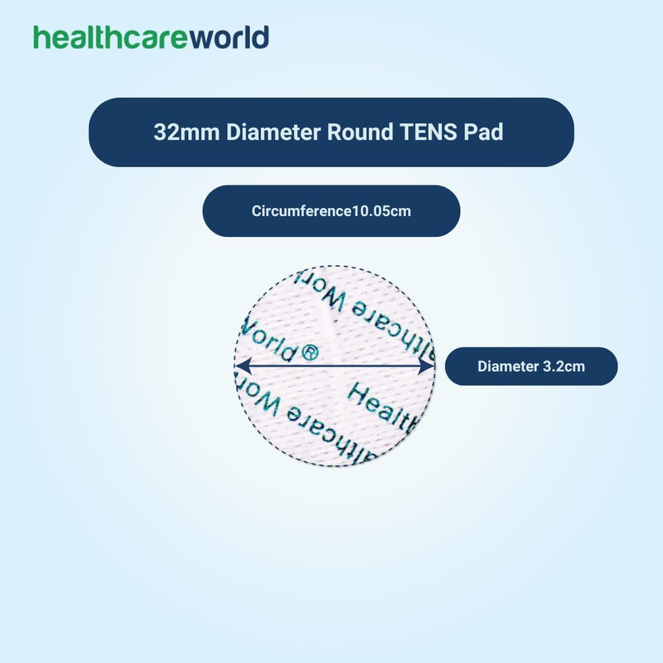 Tens Electrode Pads (16pcs) Round Self-Adhesive Electrodes Targeted Pain Relief Compatible with Neurotrac, Flexi tens Devices Tens Electrode Pads (16pcs) Round Self-Adhesive Electrodes Targeted Pain Relief Compatible with Neurotrac, Flexi tens Devices