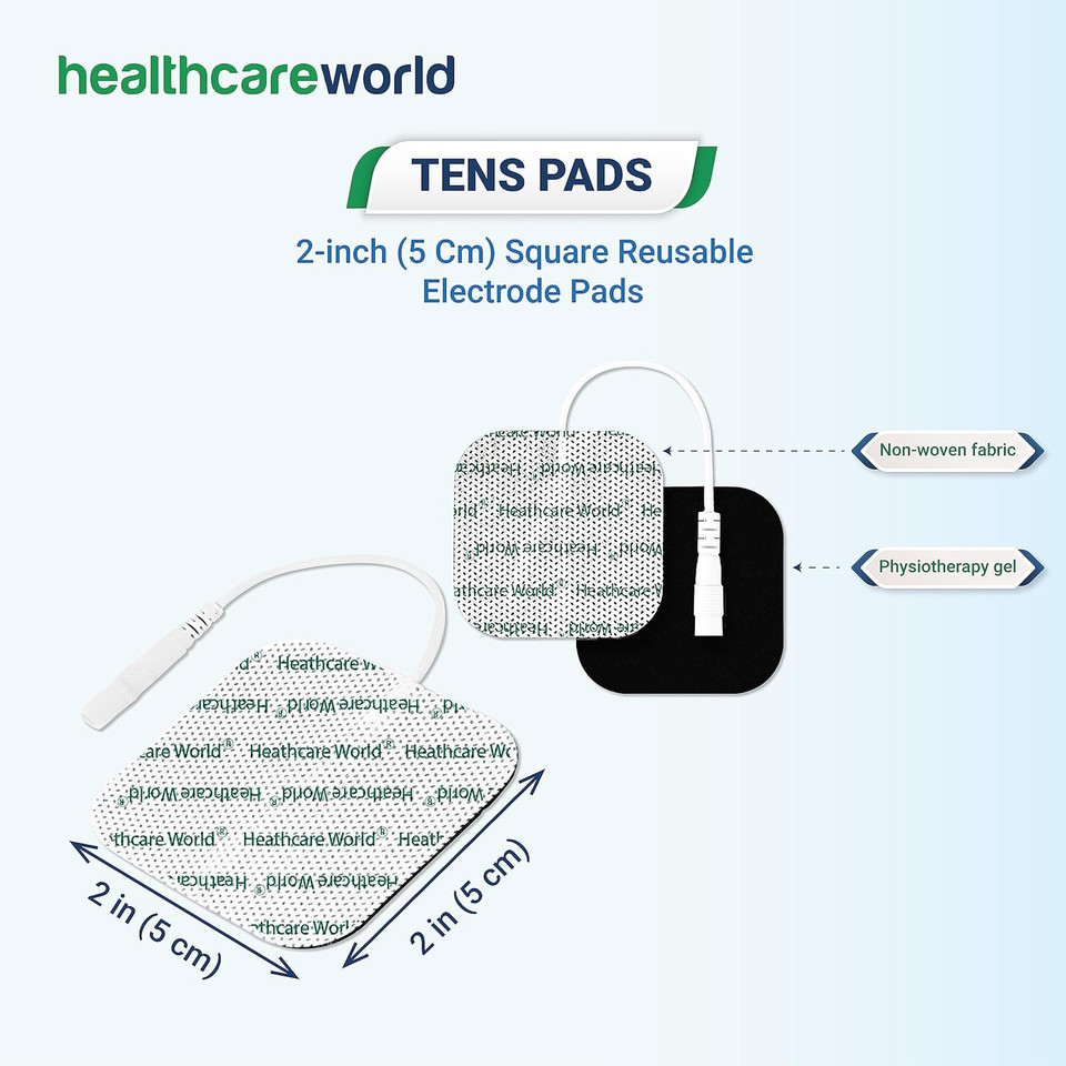 Tens Electrodes Pads 24 Tens Pads by Healthcare World for TPN Tenscare NeuroTrac Flexi Tens Machines