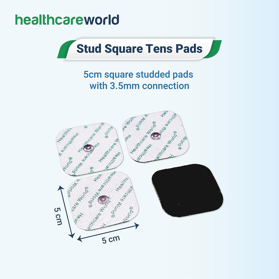 Tens Electrode Pads (20 pcs) Self-Adhesive Electrodes with 3.5mm Stud Connection Compatible with Beurer, Sanitas Tens Machines