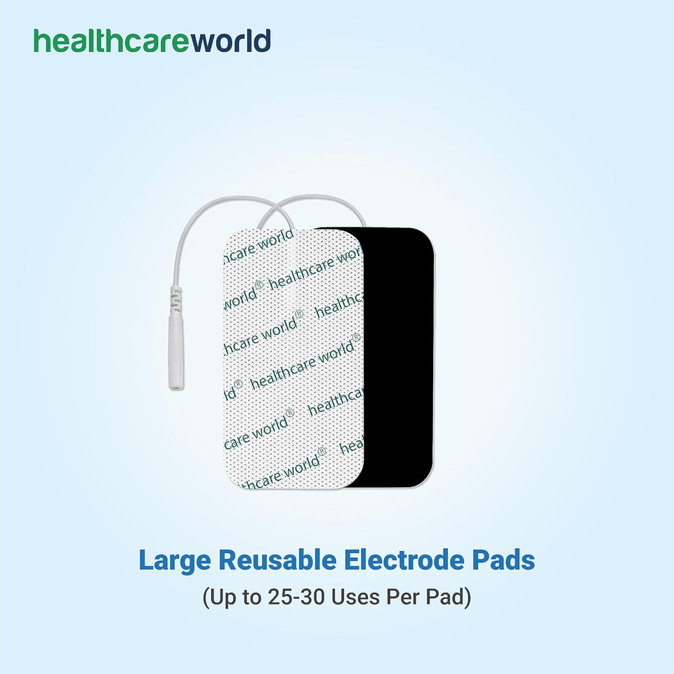 Large TENS Pads 16 Tens Electrodes for TPN, Lloyds, Tenscare, Neurotrac etc Machines