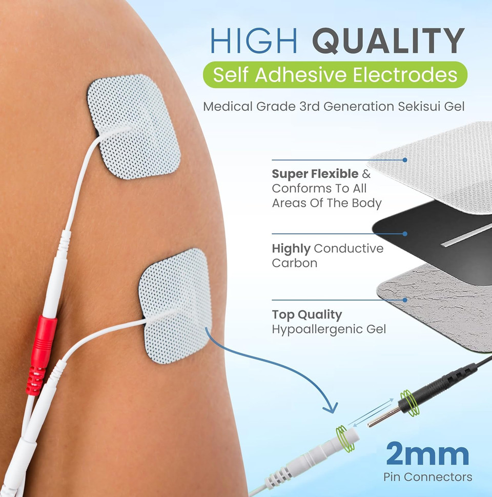 Med-Fit Pebble TENS Machine  Advanced Pain Relief with 30 Programmes & Dual-Channel Therapy