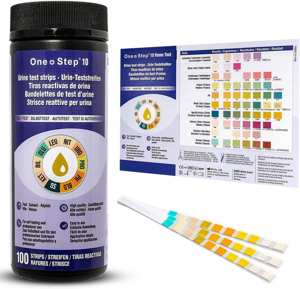 10 Parameter Urine Strips | Dipstick Tests | 300 Test Strips