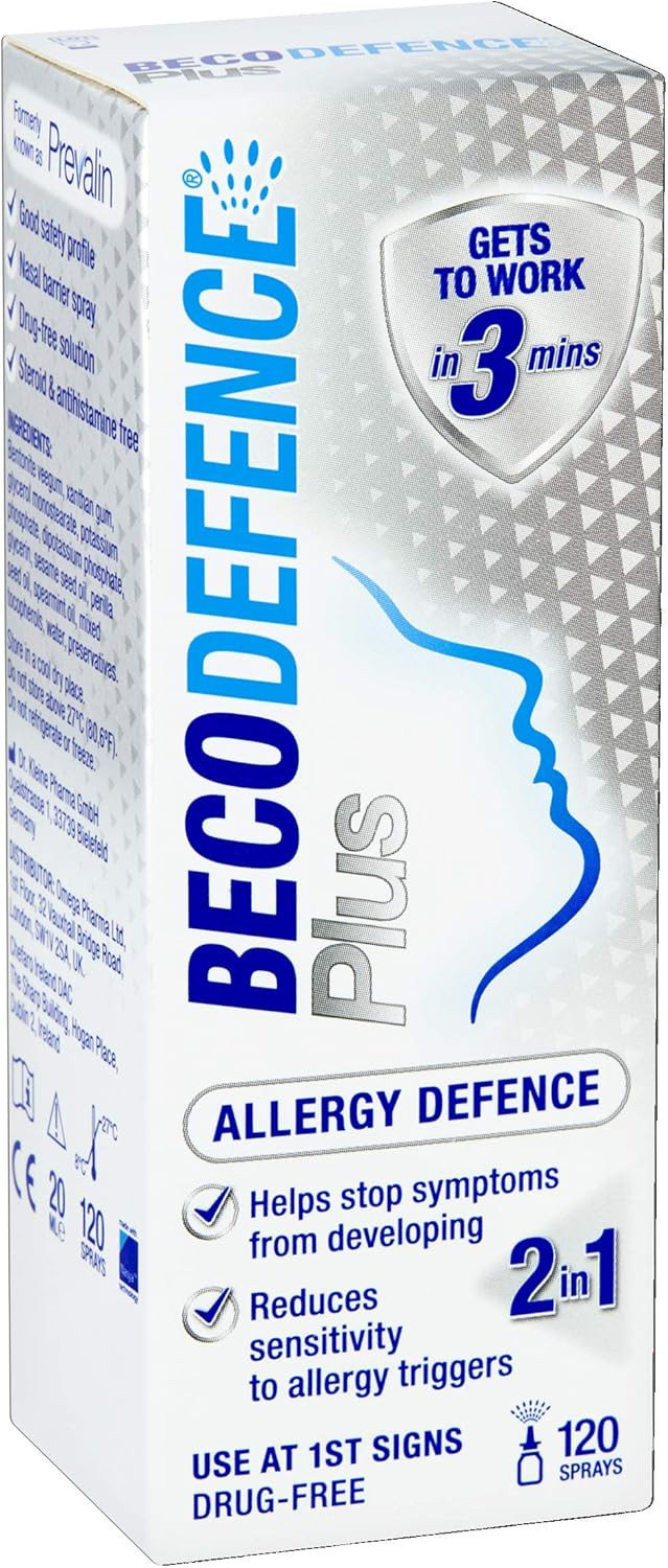 Becodefence, Plus Nasal Spray  Gets to Work in 3 Minutes NonDrowsy 120 Sprays, 20 ml