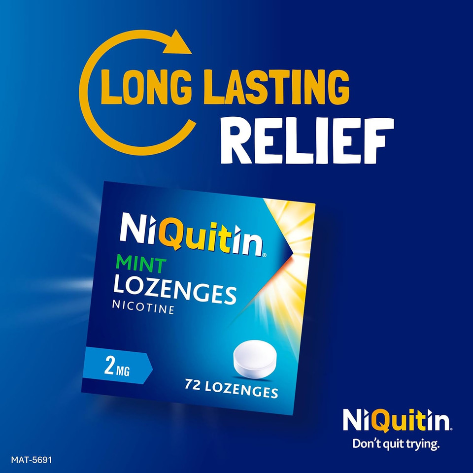 NiQuitin Mint 2 mg Lozenges - Effective Smoking Craving Relief - 72 Lozenges - Long-Lasting Effect - Reduce and Quit Smoking Aid NiQuitin Mint 2 mg Lozenges - Effective Smoking Craving Relief - 72 Lozenges - Long-Lasting Effect - Reduce and Quit Smoking Aid
