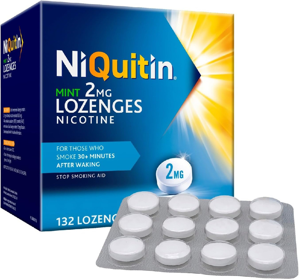 NiQuitin Mint 2 mg Lozenges - Effective Smoking Craving Relief - 132 Lozenges - Long-Lasting Effect - Reduce and Quit Smoking Aid NiQuitin Mint 2 mg Lozenges - Effective Smoking Craving Relief - 132 Lozenges - Long-Lasting Effect - Reduce and Quit Smoking Aid