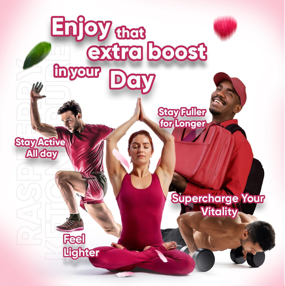 Pure Raspberry Ketones - 180 Capsules - 1200mg High Strength - 6 Months Supply - Vegan Raspberry Ketone Capsules for Men & Women - Suits Low Carb & Keto Diet - Feel Fuller & Lighter - Made in The UK