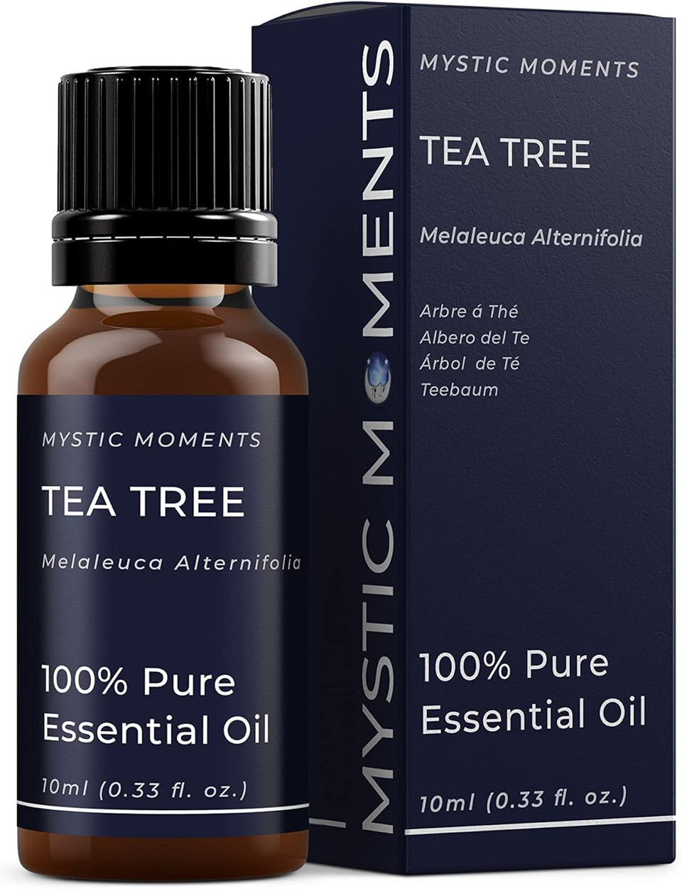 Mystic Moments | Tea Tree Essential Oil 10ml - Pure & Natural Oil for Diffusers, Aromatherapy & Massage Blends Vegan GMO Free