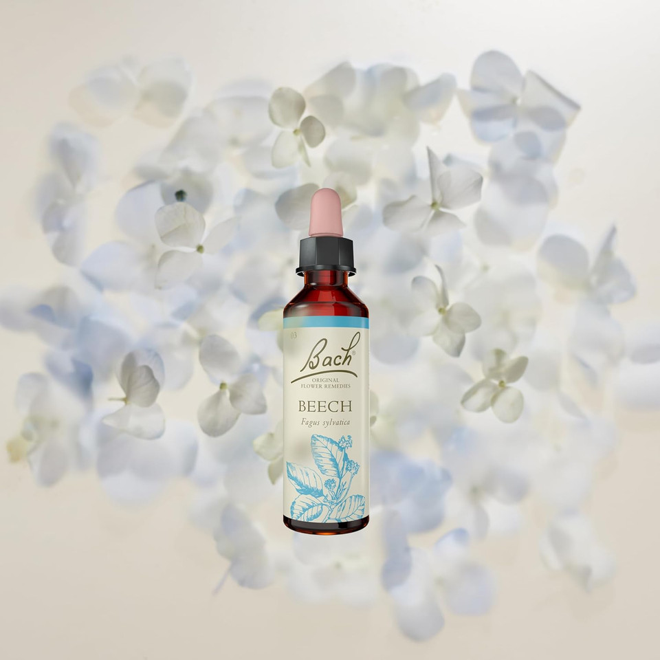 Bach Original Flower Remedies (Rock Water) Live & Let Live, Flexible Mind, Emotional Wellness, Natural Flower Essence, 20ml