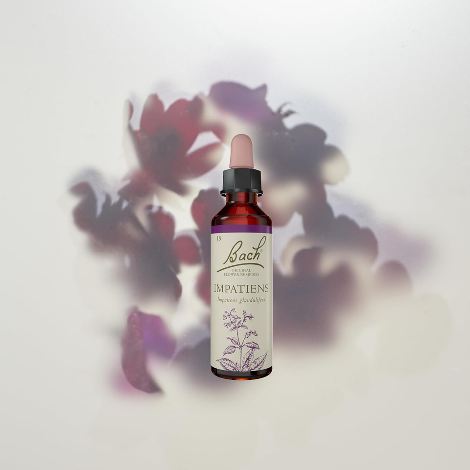 Bach Original Flower Remedies (Impatiens) Reach Out To Others, Remain Patient, Emotional Wellness, Natural Flower Essence, 20ml