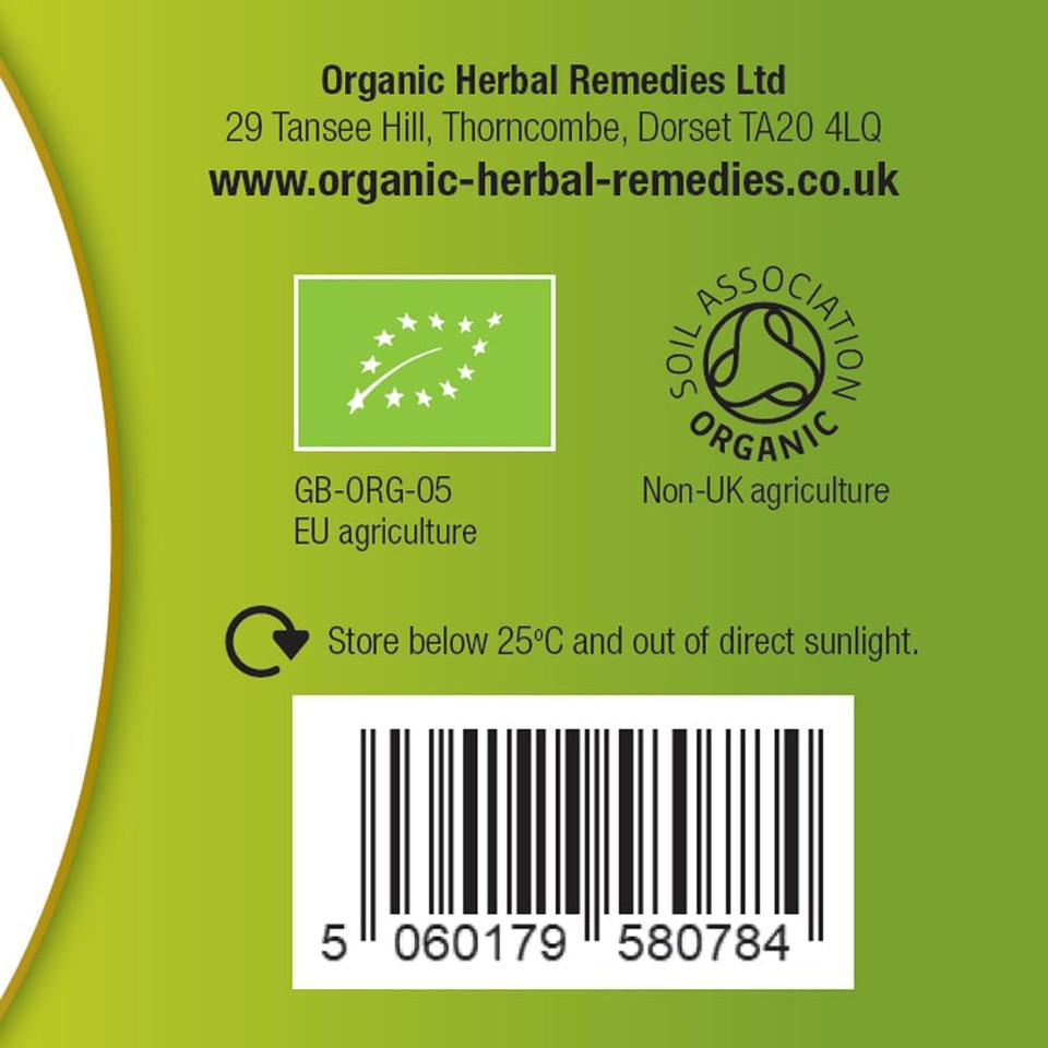 Organic Herbal Remedies 100ml Vervain Tincture