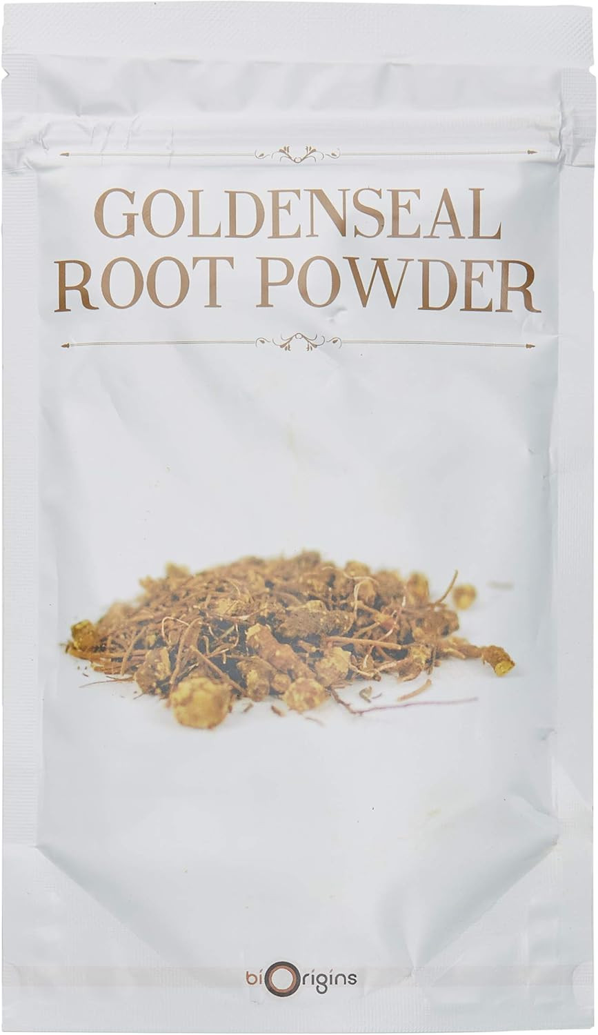 Mystic Moments | Goldenseal Root Powder 100g Pouch (Package may vary)