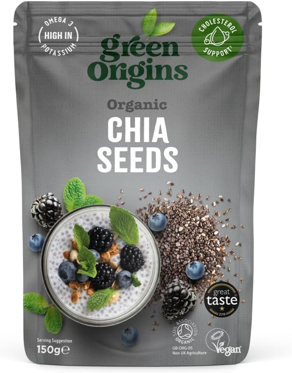 Green Origins Organic Chia Seeds, Raw 150g