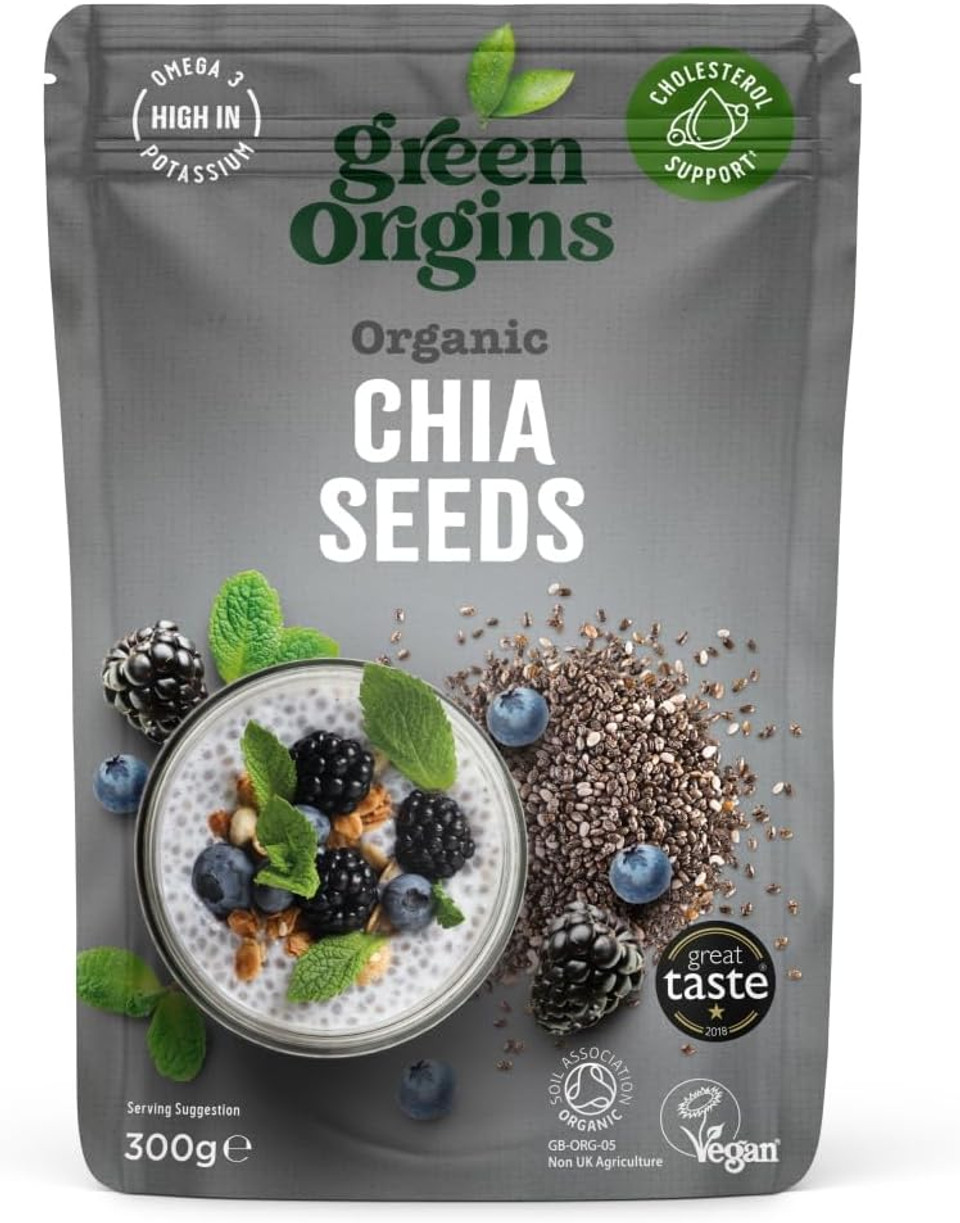 Green Origins Organic Chia Seeds, Raw 150g