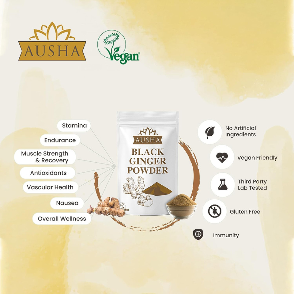 Black Ginger Powder 100g High Strength | Kaempferia Perviflora - No Colourings or Additives added