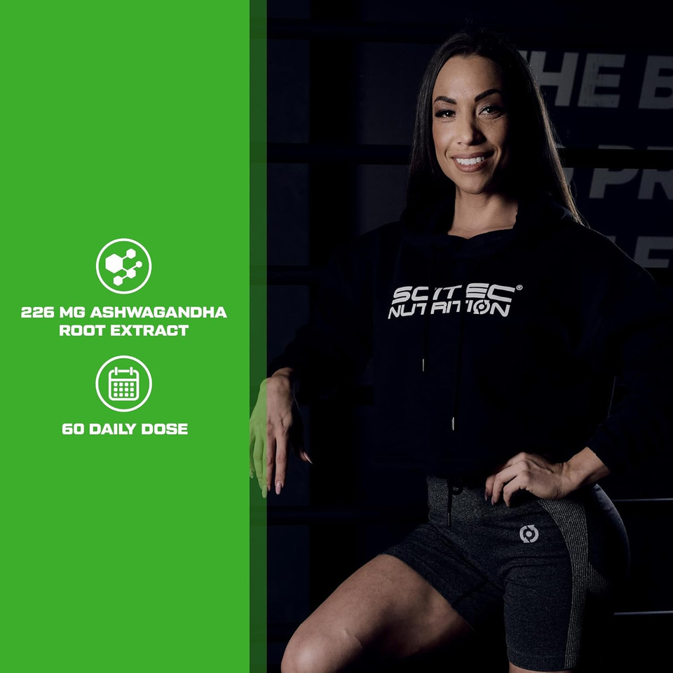 Scitec Nutrition Ashwagandha | Ashwagandha Root extract | to Support your Immune System and Optimal Stress Level, 60 Capsules