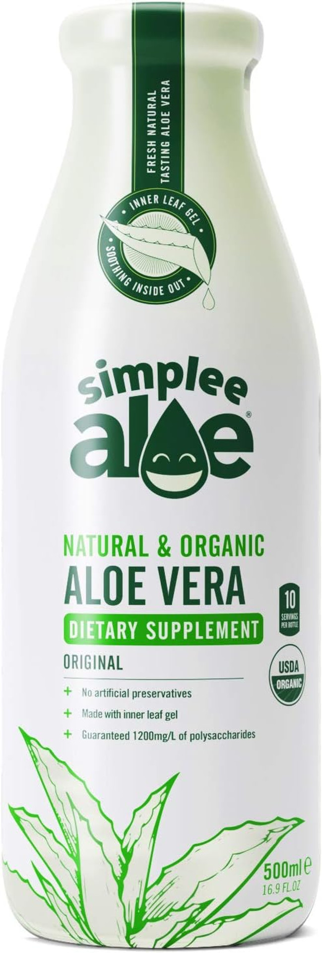 Simplee Aloe Health Supplement - Plain Simplee Aloe Aloe Vera juice - 500ml (PACK OF 1)
