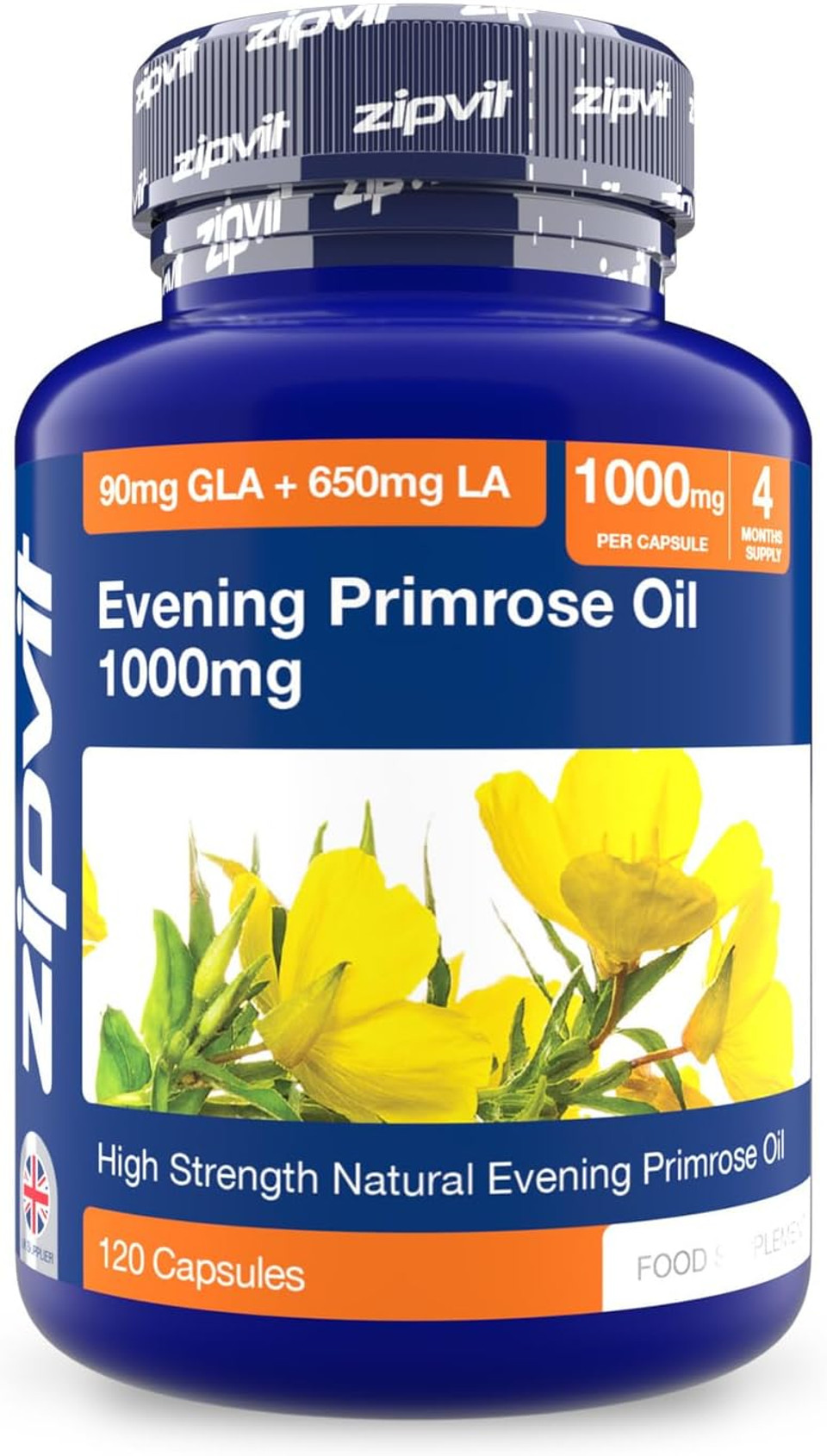 Zipvit Evening Primrose Oil 1000mg, 120 Softgel Capsules, Pure Cold Pressed Evening Primrose Oil, High in Omega 6 Gamma Linolenic Acid, Supports Women's Health Zipvit Evening Primrose Oil 1000mg, 120 Softgel Capsules, Pure Cold Pressed Evening Primrose Oil, High in Omega 6 Gamma Linolenic Acid, Supports Women's Health