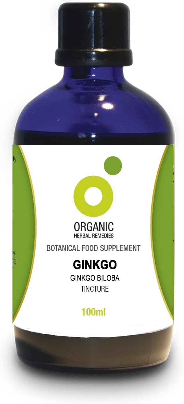 Organic Herbal Remedies 100ml Ginkgo Biloba Tincture