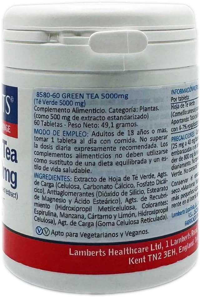 Lamberts Green Tea Extract 5000mg 60 Tablets