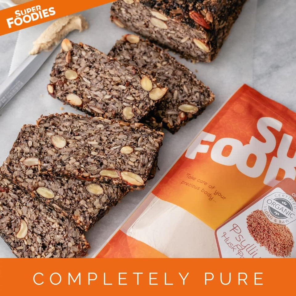 Superfoodies Pure Organic High Grade Psyllium Husk Powder 500G