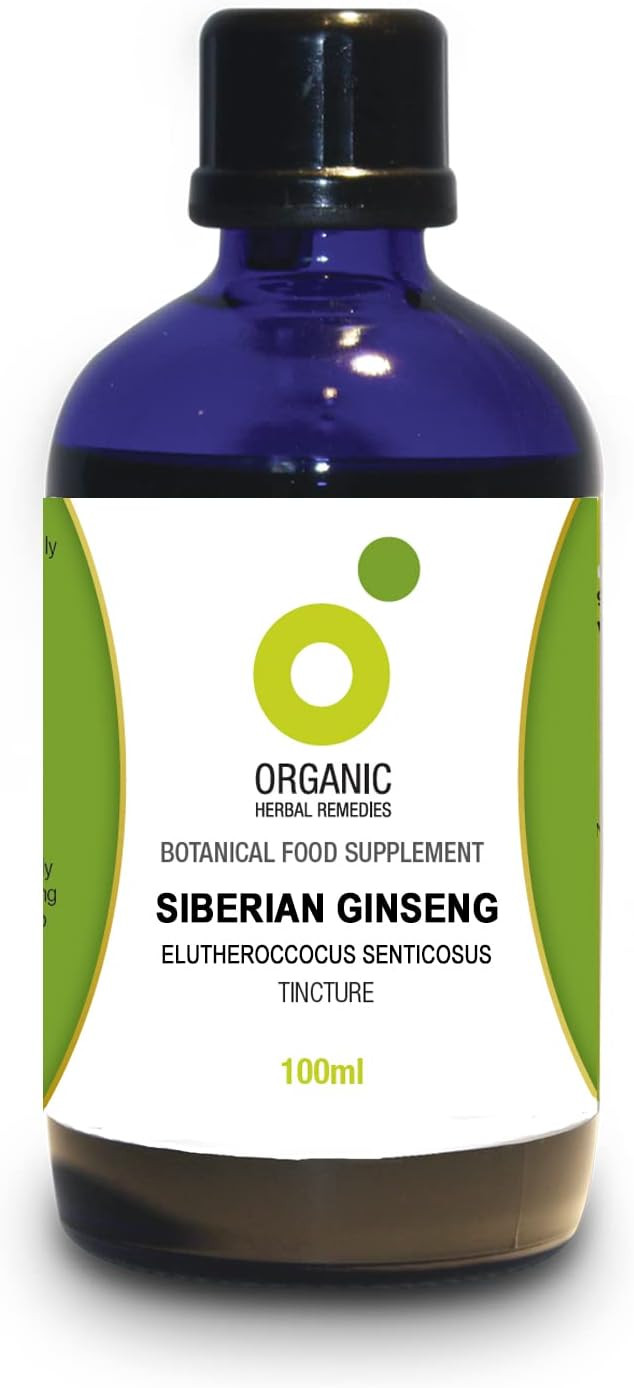 Organic Herbal Remedies 100 ml Siberian Ginseng Tincture