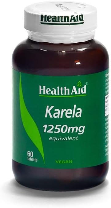 HealthAid Karela Extract 1250mg 60 Tablets (Pack of 2)