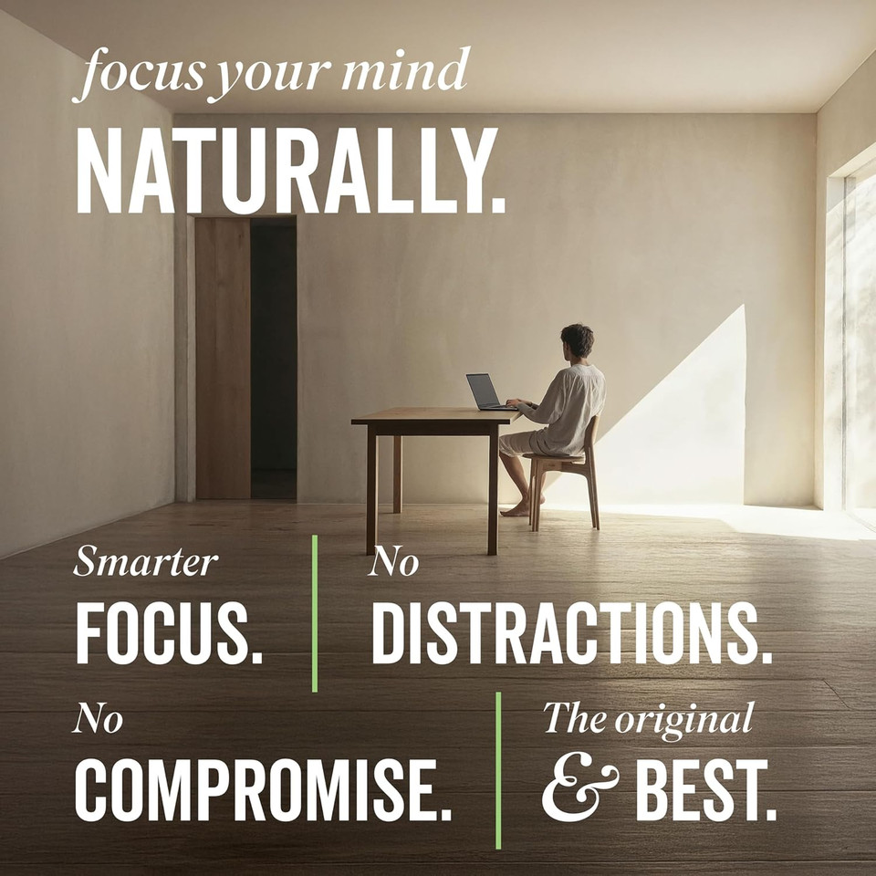 Grass & Co. | Focus Lions Mane Nootropic Powder | 2000mg Lions Mane, 1000mg Ginseng & Vegan Omega-3 | Brain Boost, Memory & Caffeine-Free Alertness | 46 Servings