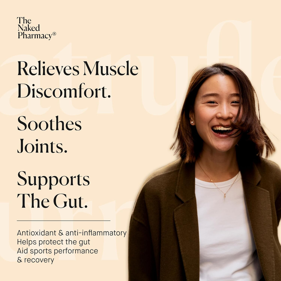 The Naked Pharmacy | Natruflex | Joint & Muscle | Aids Sports Performance | Natural Turmeric and Black Pepper Capsules | High Strength | No Additives | Vegan | 60 Capsules