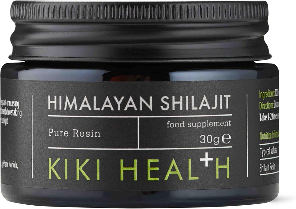 KIKI Health - Himalayan Shilajit, 100% Pure Resin - A Rich Blend of 85+ Trace Minerals, Humic and Fulvic Acids - Supports Energy Levels, Immune Function, and Vitality - 30g