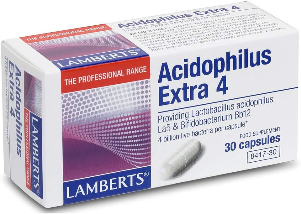 Lamberts Acidophilus Extra 4 Probiotic - 30 Capsules