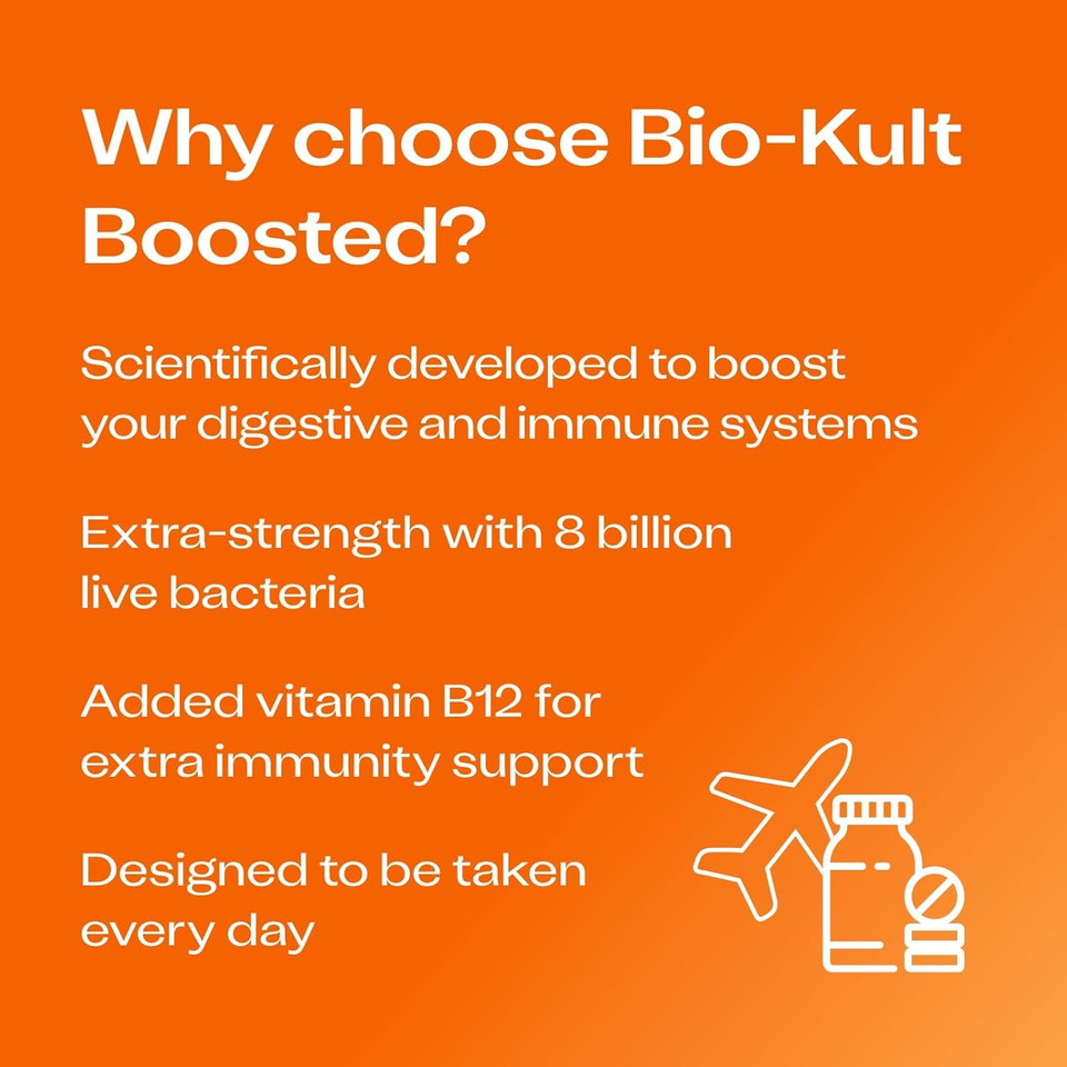 Bio-Kult Boosted Gut Health Supplment | 14 Strains + Vitamin B12 | 4X Strength | Immune & Digestive Support | 30 Capsules