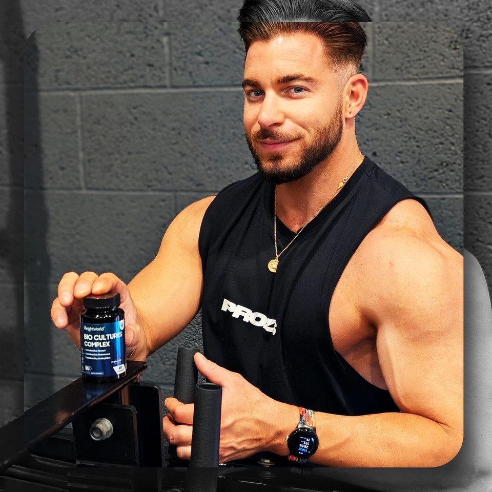 Bio Cultures Complex Probiotics and Prebiotics - 77 Billion CFU - 20 Live Cultures - 60 Capsules - Strains Like Lactobacillus Acidophilus & Casei - Prebiotic and Probiotic Supplements for Women & Men