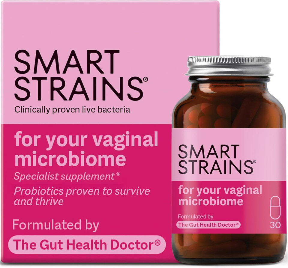 SMART STRAINS Probiotics for Women - Clinically Proven Live Bacteria for Women's Intimate Flora, Formulated by The Gut Health Doctor| 5 Billion Bacterial Cultures | Vaginal Probiotics 30 Capsules