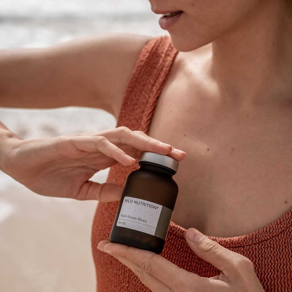 WILD NUTRITION Food-Grown® Multi Strain Biotic | Probiotics for Gut Health with 30 Billion Live Bacteria, and 8 Key Strains Including Lactobacillus, Acidophilus, Bifidobacterium & More | 30 Capsules