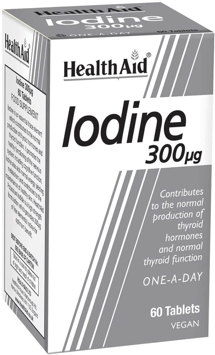 HealthAid 300mcg IdIodine Tablets - Pack of 60 Tablets