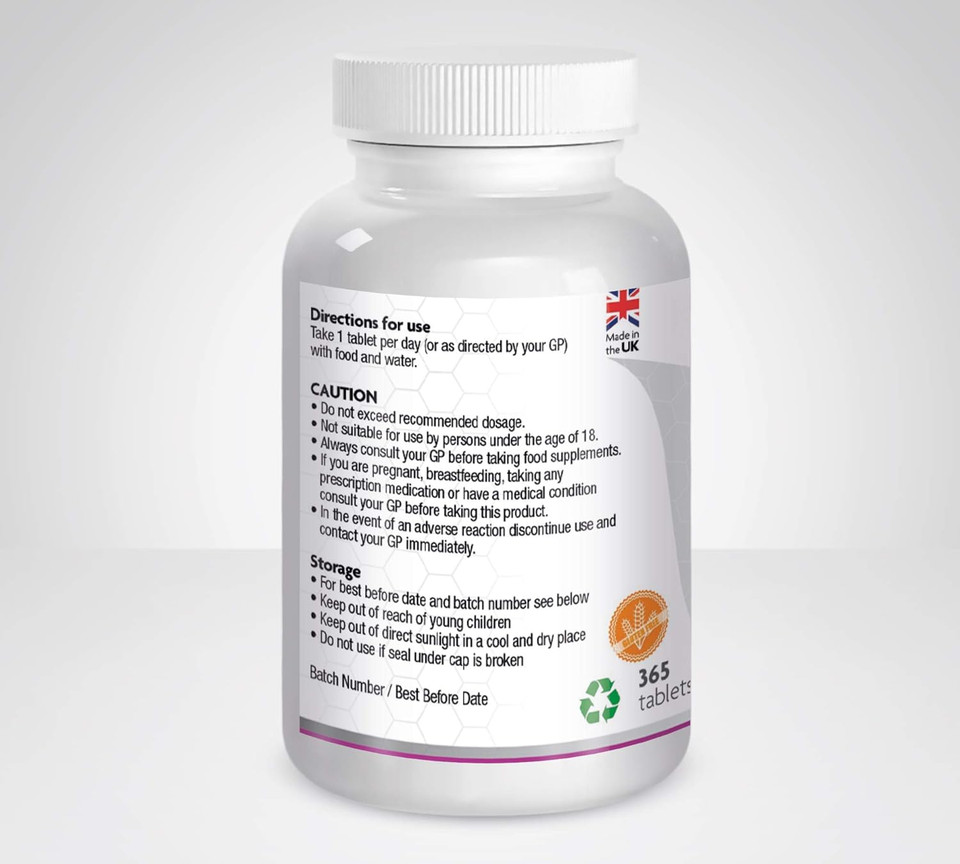 Selenium 200mcg 365 Tablets Immune System & Thyroid Supplements Nail and Hair Supplements for Men and Women - L-Selenomethionine