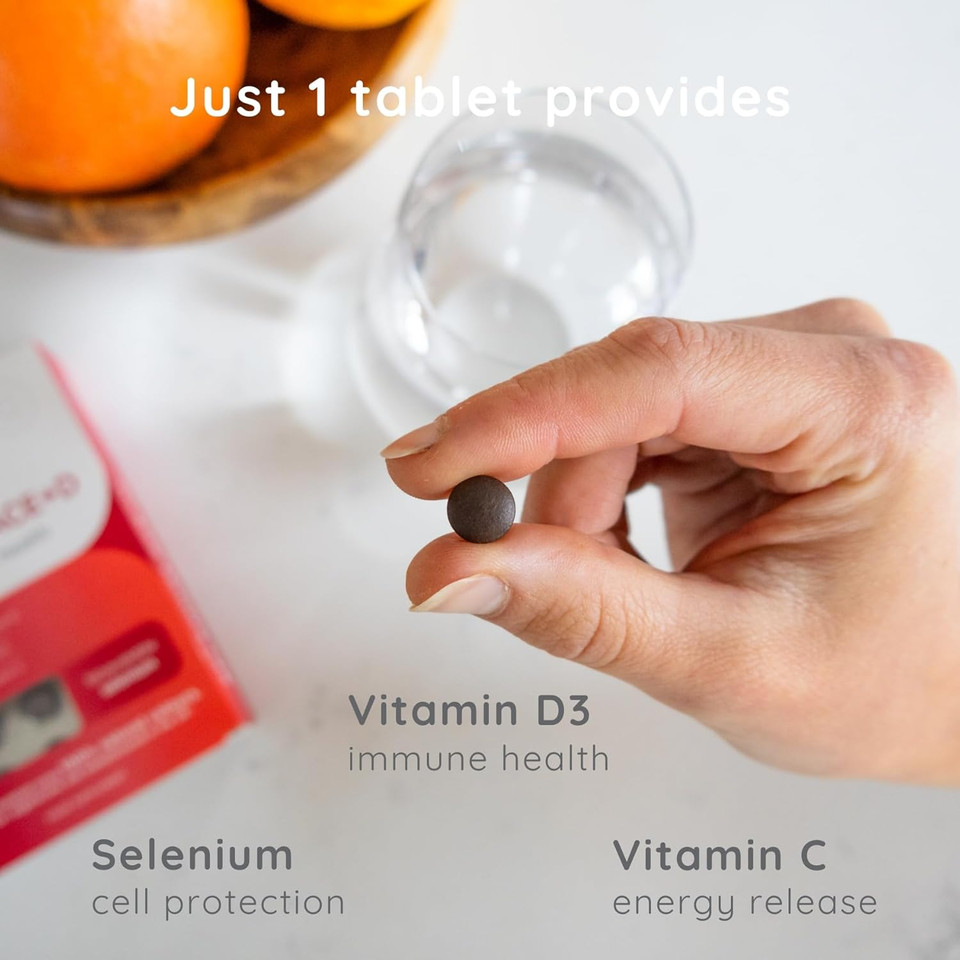 Wassen Selenium ACE+D Immune Health - 90 Tablets | Selenium and Zinc Supplements Contribute to Normal Function of Immune System | Vitamin C D and Zinc