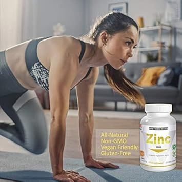 Zinc 50mg | 365 Tablets 1 Easy to Swallow Zinc Gluconate Tablet a Day (12 Month's Supply) Allergen Free High Strength Made in UK Futurevits