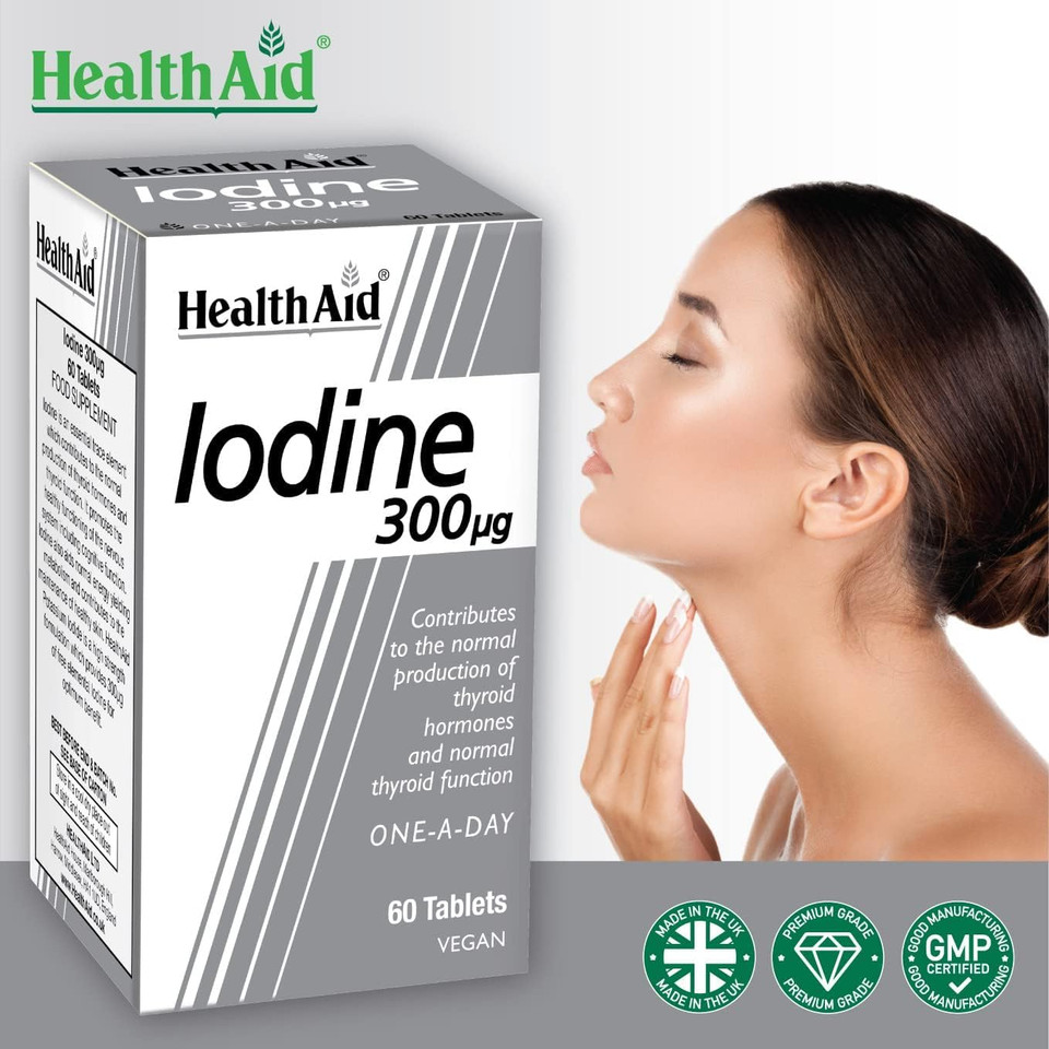HealthAid 300mcg IdIodine Tablets - Pack of 120 Tablets