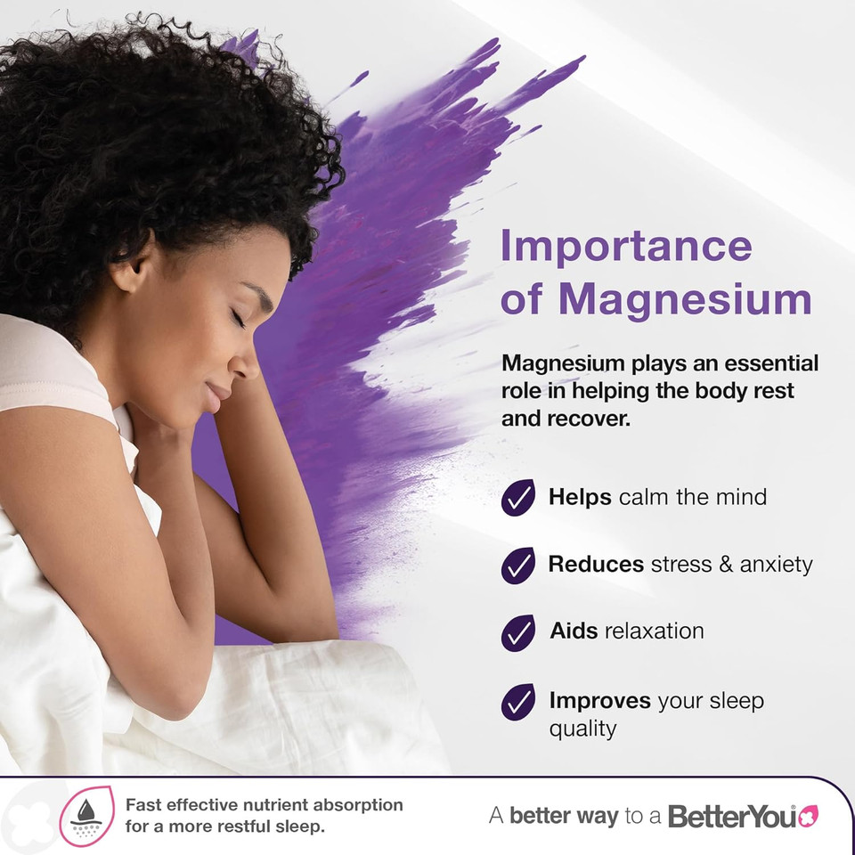 BetterYou Magnesium Sleep Body Spray, 100ml & Magnesium Oil Body Spray | Pure, Clean and Natural Source of Magnesium Chloride | Magnesium Spray | Vegan & Palm-Oil Free | 100ml (600 Sprays)