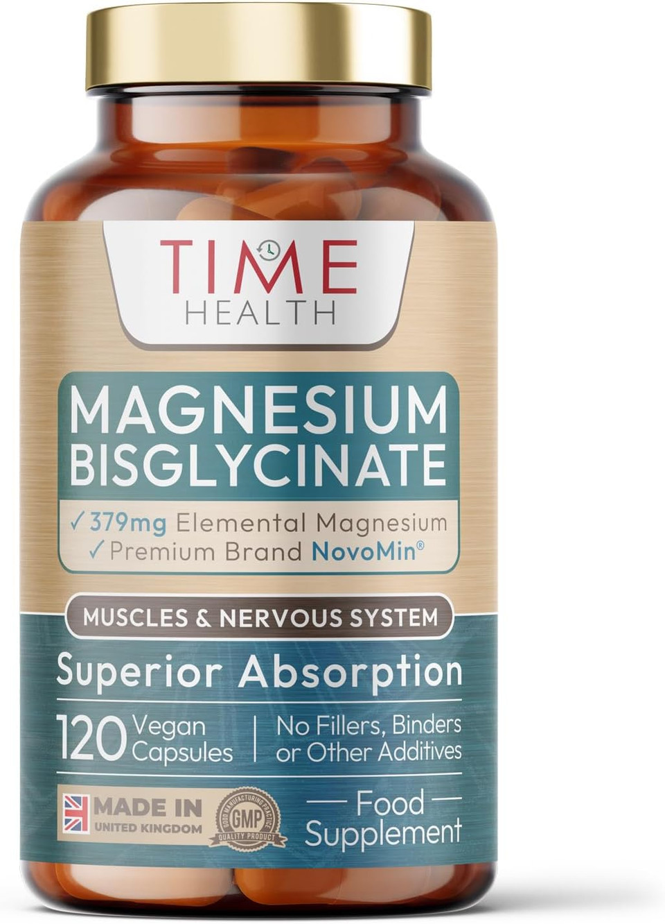 New: Magnesium Bisglycinate  379mg Elemental Mg  Superior Absorption NovoMin® Magnesium Glycinate  120 Capsules  UK Made  GMP Standards  Zero Additives  Pullulan New: Magnesium Bisglycinate  379mg Elemental Mg  Superior Absorption NovoMin® Magnesium Glycinate  120 Capsules  UK Made  GMP Standards  Zero Additives  Pullulan