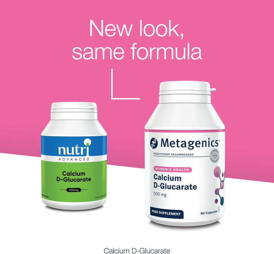 Metagenics Calcium D-Glucarate - Energy-Yielding Metabolsim & Gut Health - 90 Capsules