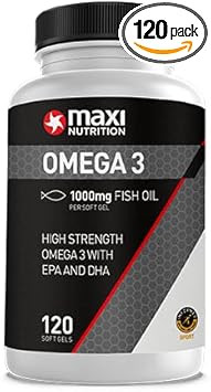 Maxi Nutrition OMEGA-3 Fish OIL EPA & DHA SOFT GELS - 120 SOFT GELS