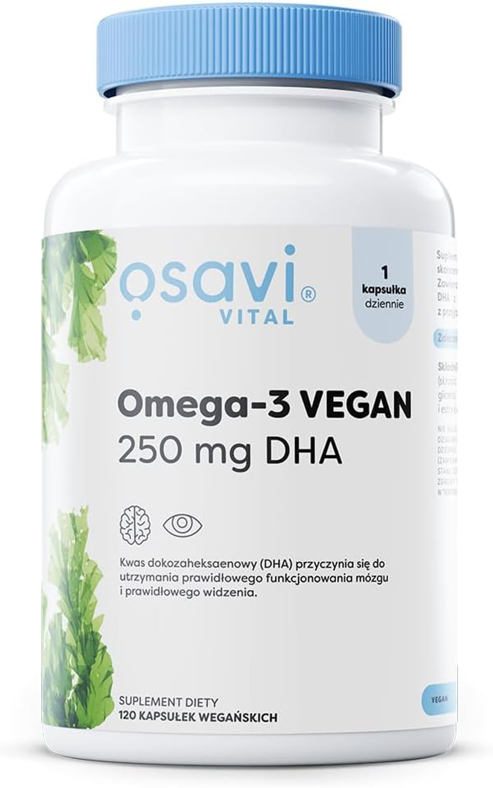 Osavi Omega3 Vegan, 250 mg DHA  60 Softgels | Highly Concentrated Algae Oil from Schizochytrium sp. | Supports Brain, Vision & Heart Health | VeganFriendly Tapioca Softgel Osavi Omega3 Vegan, 250 mg DHA  60 Softgels | Highly Concentrated Algae Oil from Schizochytrium sp. | Supports Brain, Vision & Heart Health | VeganFriendly Tapioca Softgel